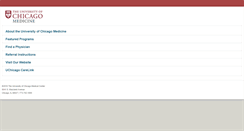 Desktop Screenshot of m.uchospitals.edu