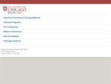Tablet Screenshot of m.uchospitals.edu
